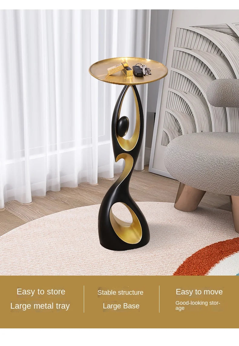 Abstract Sofa Side Table