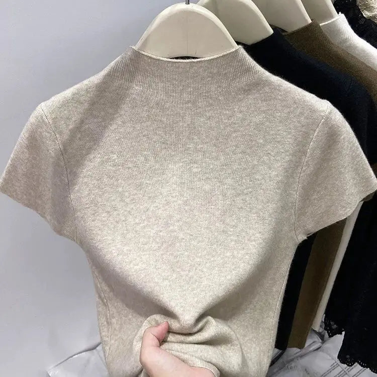 Women's Slim Solid Turtleneck Sweater
