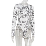 Elegant Skinny Bodysuit Women – Slim Long Sleeve