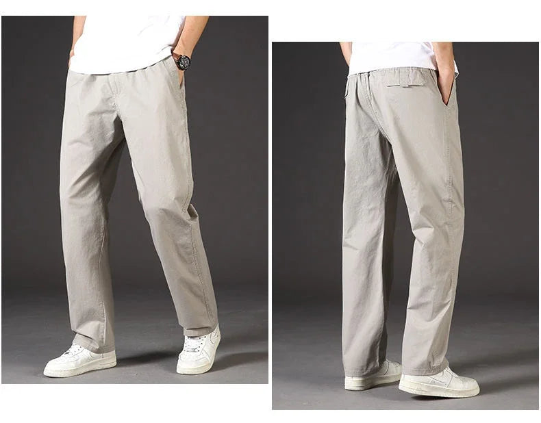 Men's Plus Size Cargo Pants – 6XL Summer Cotton