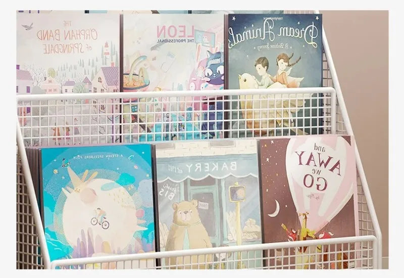 Kids Bookshelf Desk Organizer