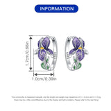 925 Sterling Silver Flower Earrings