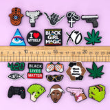 Women Gun Style Shoe Charms Trendy
