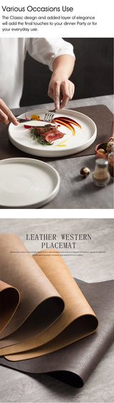 Leather Placemats Set