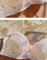 Women Lolita Push Up Bra Set