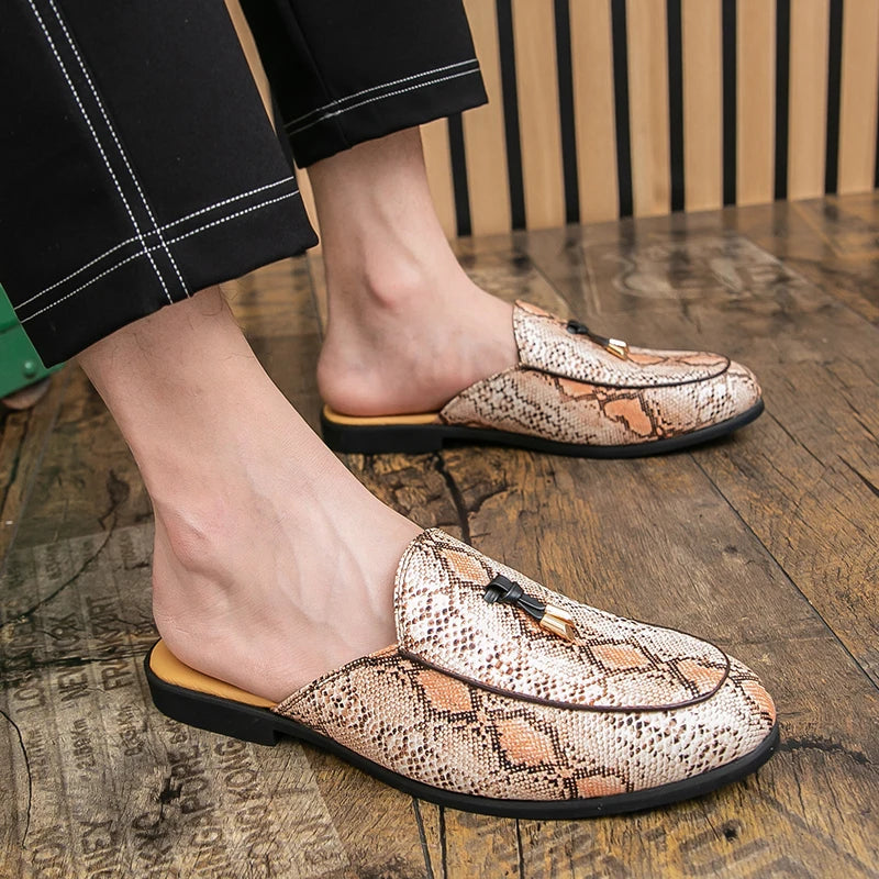 Men Leather Mules