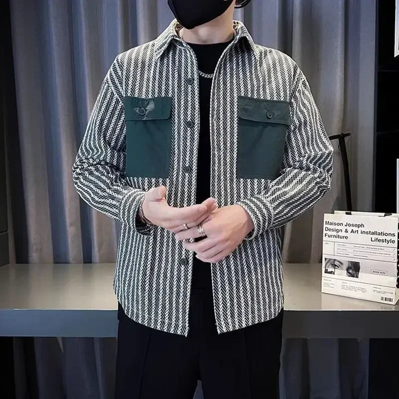 Men’s Trendy Printed Casual Jacket