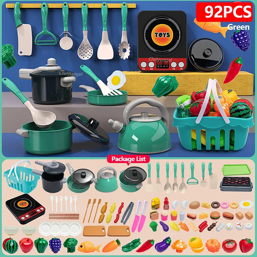 Kids Play Kitchen Accessories Set (92/69/59 PCS)