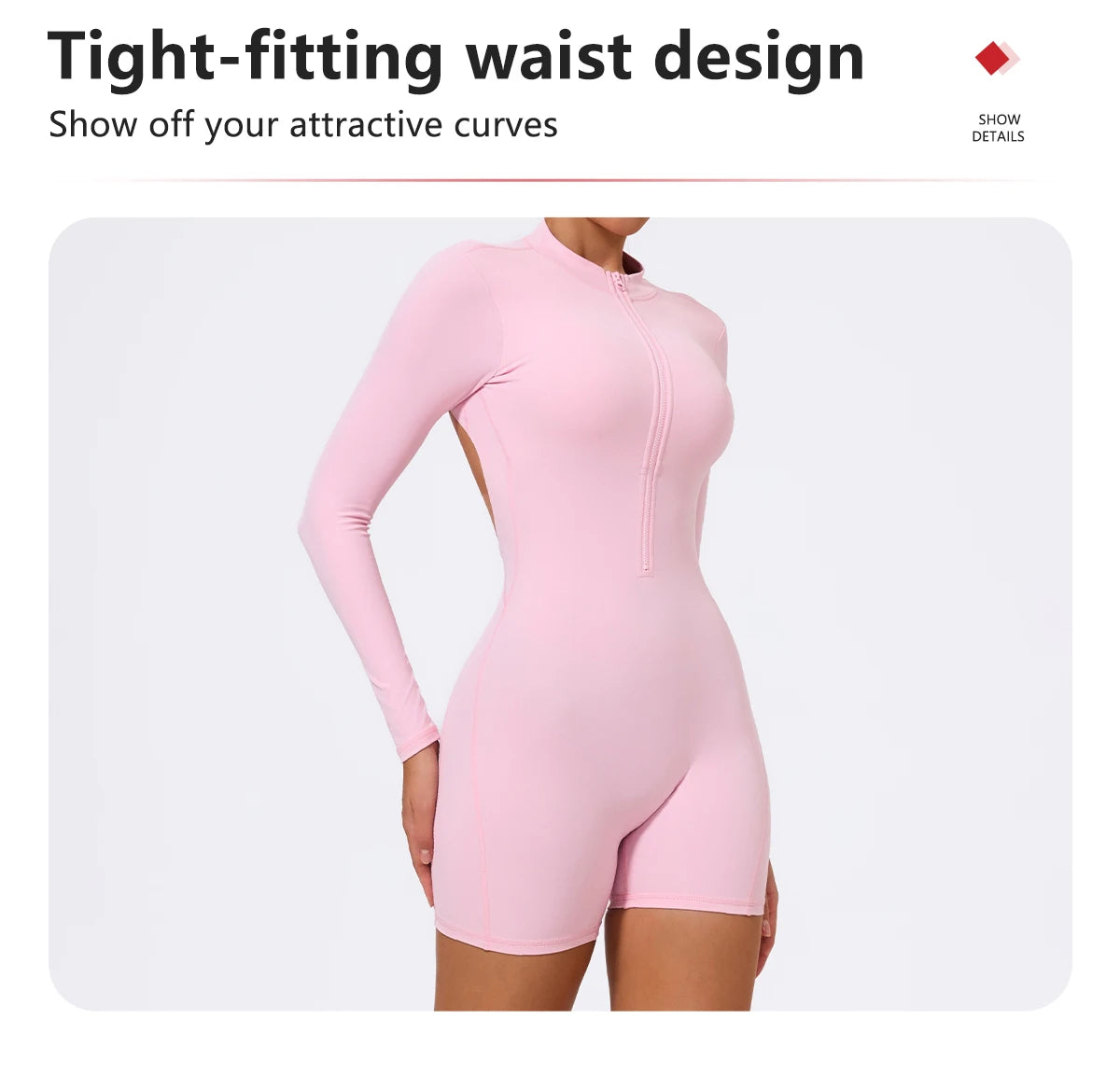 SculptZip Activewear Jumpsuit