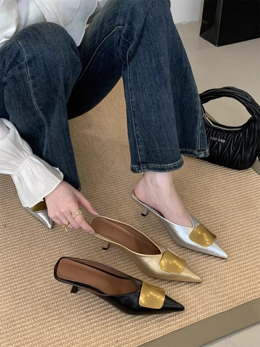 Women’s Luxury Heeled Mules