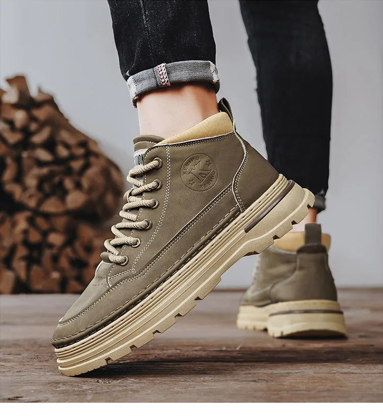 Fashion High-Top Casual Men’s Boots