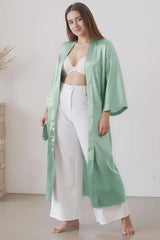 Luna Satin Belted Robe