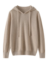 Women's 100% Cashmere Hooded Sweater