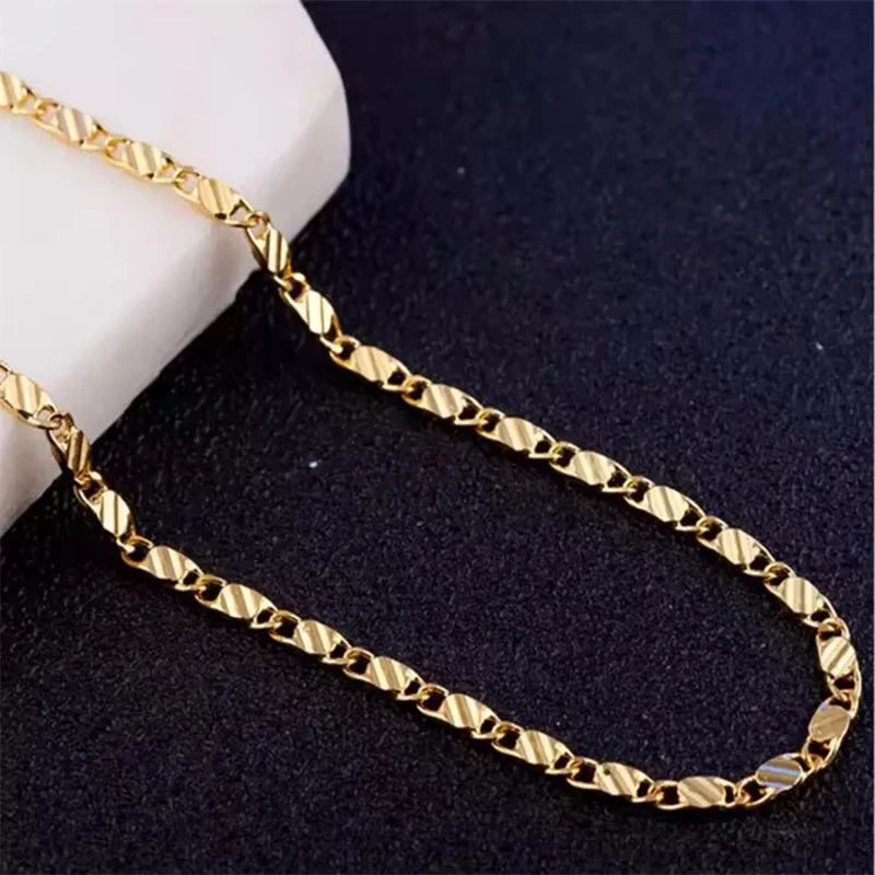 18K Gold Chain Necklace