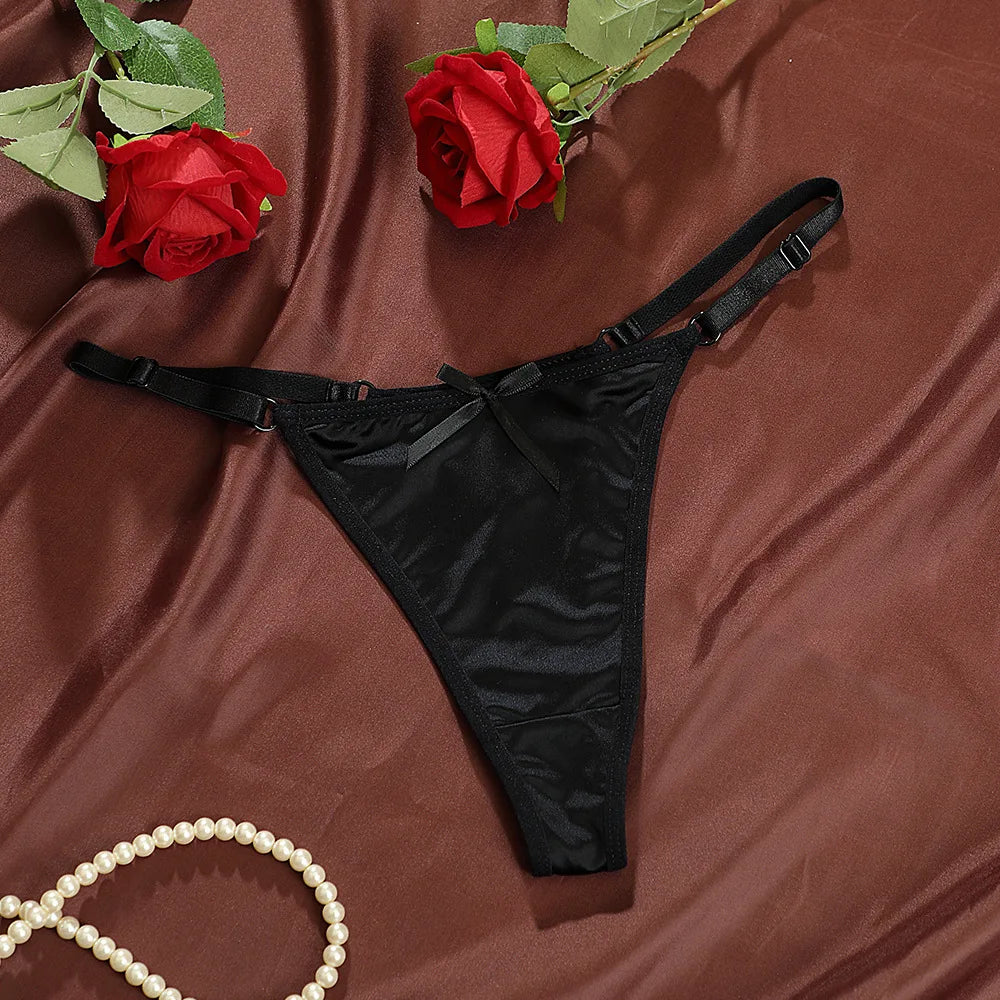 Women Adjustable Satin G-Strings