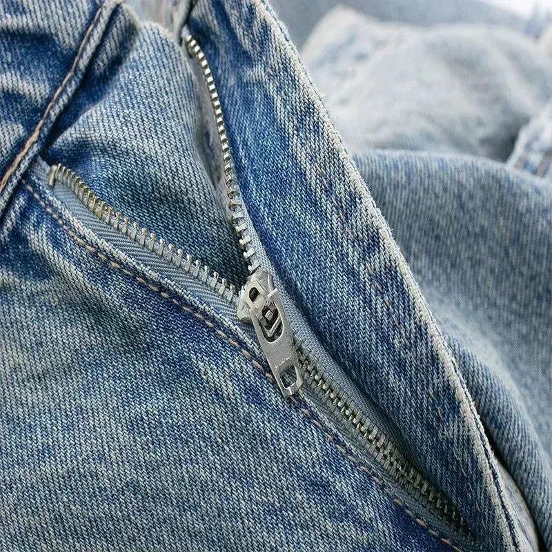 FadeFlex™ – Gradient Ripped Casual Jeans (Loose, Grunge & Eye-Catching)