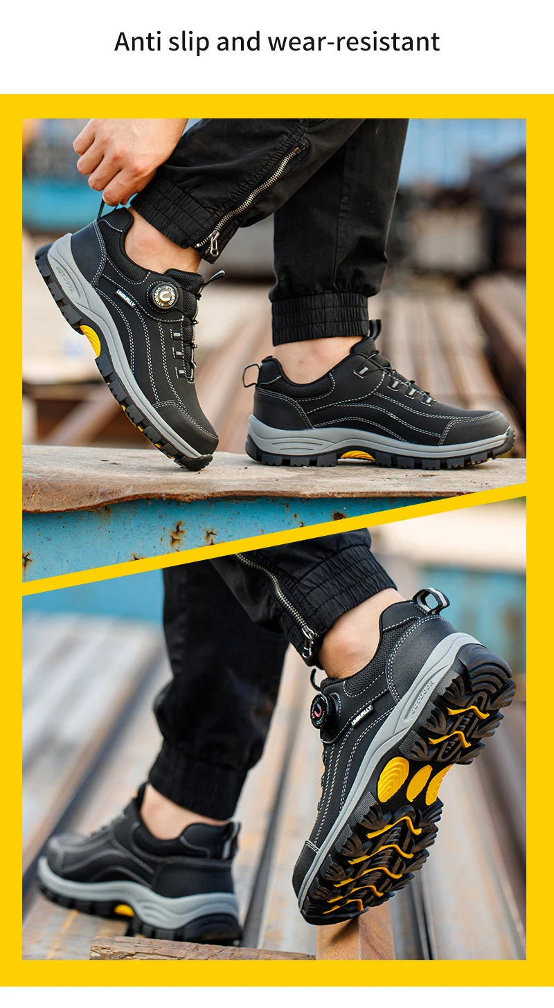Men Smash Resistant Work Sneakers