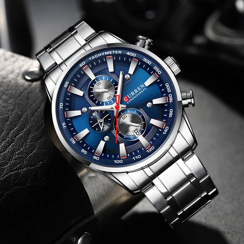 CURREN Luxury Men’s Quartz Chronograph Watch