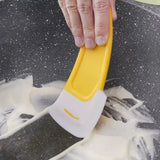 Kitchen Pan & Dish Cleaning Scraper – Soft Blade Brush