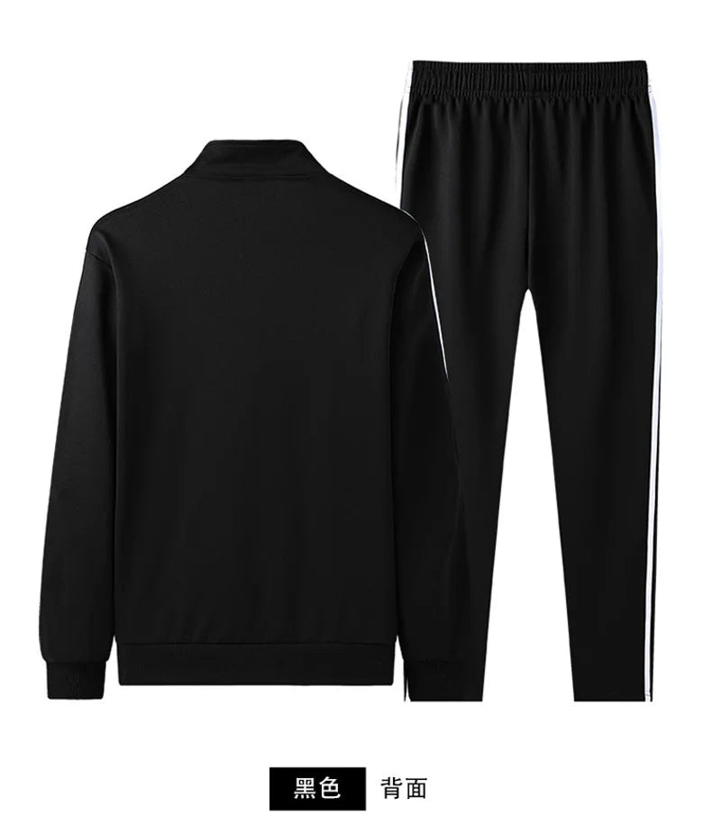 Men's Plus Size Tracksuit – 2 Piece Gym Set