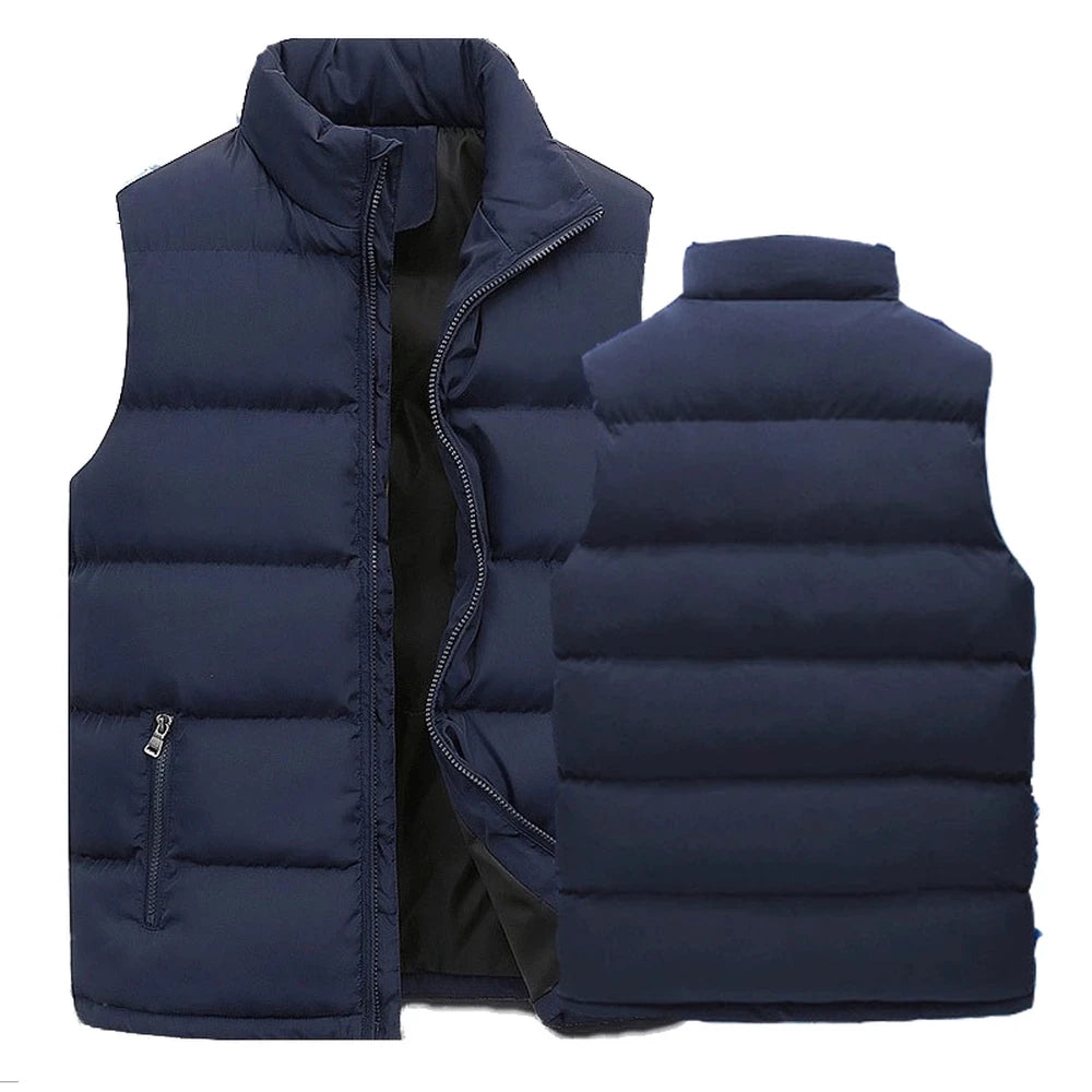Men’s Warm Sleeveless Vest Jacket