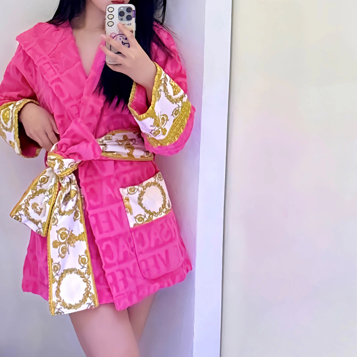 Victoria Kimono Satin Robe