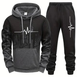 Men's Casual Jogging Tracksuit Set