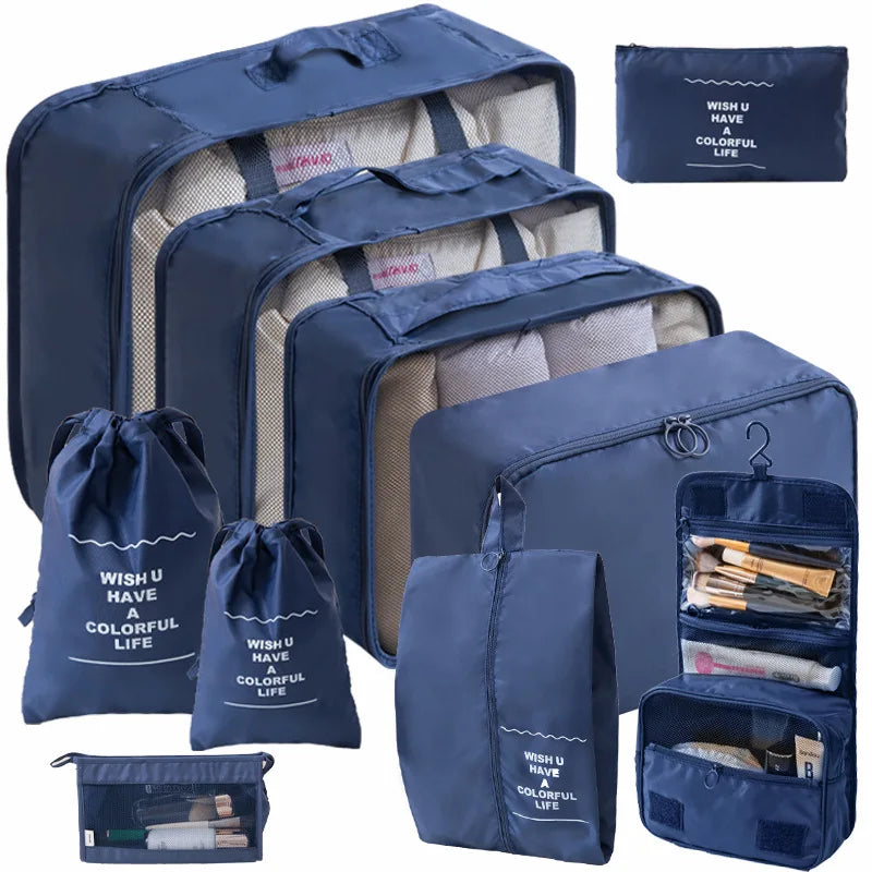 10/7-Piece Travel Organizer Set – Suitcase Packing Cubes