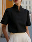 Grace Split Neck Office Blouse