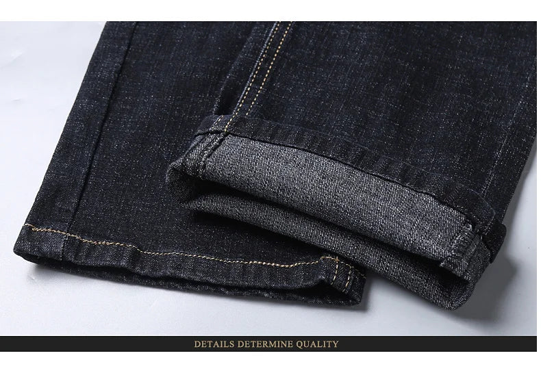 Men’s Classic Black Biker Jeans