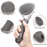 Self-Cleaning Pet Hair Remover Brush for Dogs & Cats
