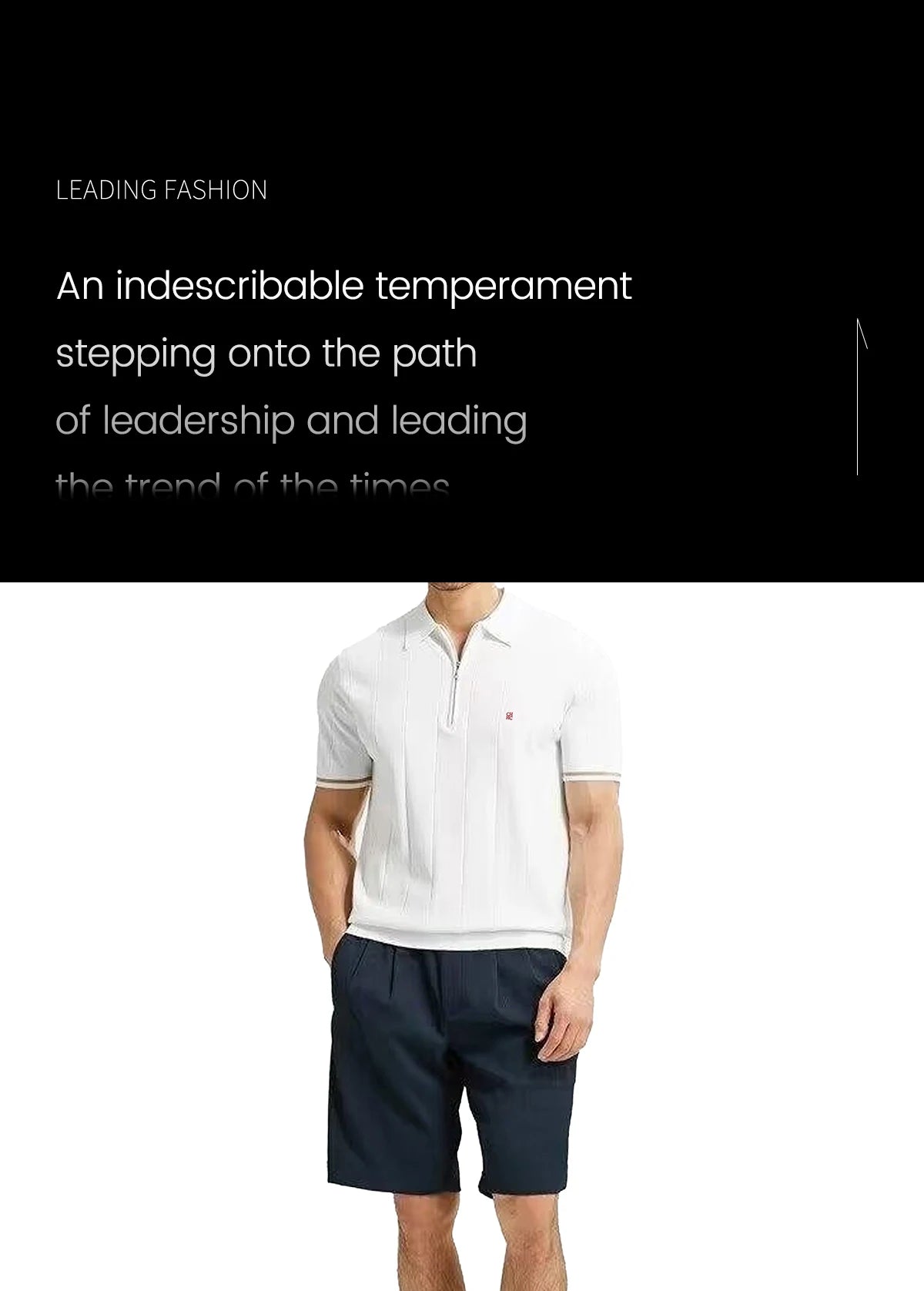 Executive Zip Knit Polo