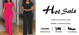 ElanWide™ – Short Sleeve Wide Leg Jumpsuit (Elegant, Flowy & Polished)