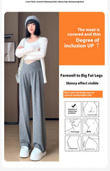 Wide-Leg Low-Waist Maternity Pants