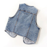 Women’s Jacquard Embroidery Short Denim Jacket