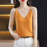 Knitted Summer V-Neck Tank