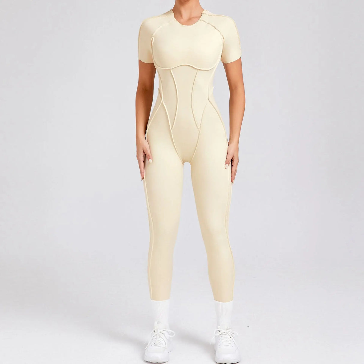 Women Backless Yoga Jumpsuit