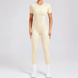 Women Backless Yoga Jumpsuit
