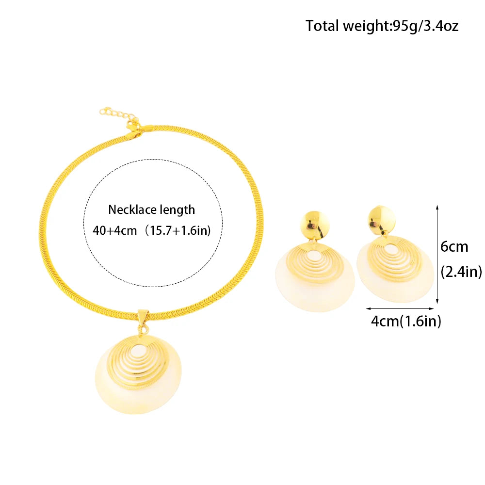 Dubai Nigerian Gold Jewelry Set