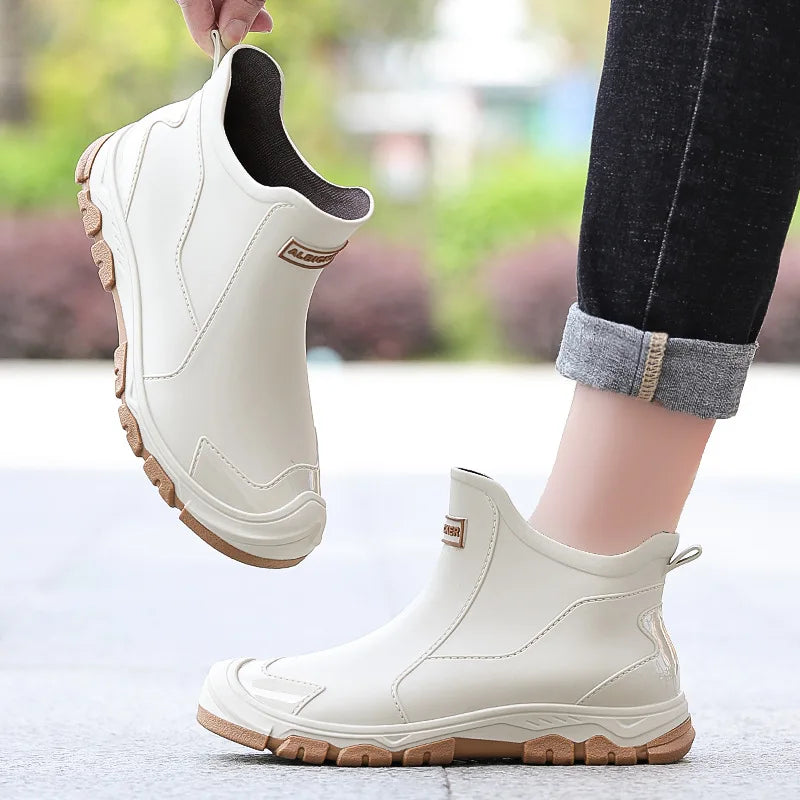 Men’s Short Non-Slip Casual Rubber Rain Boots
