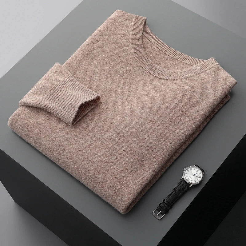 Men Merino Wool Pullover Sweater