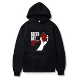 Green Day Printed Pullover Hoodie