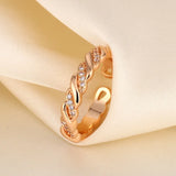 Luxury W Letter Gold Plated Ring