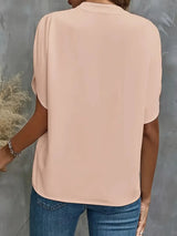 Sophia V-Neck Office Blouse