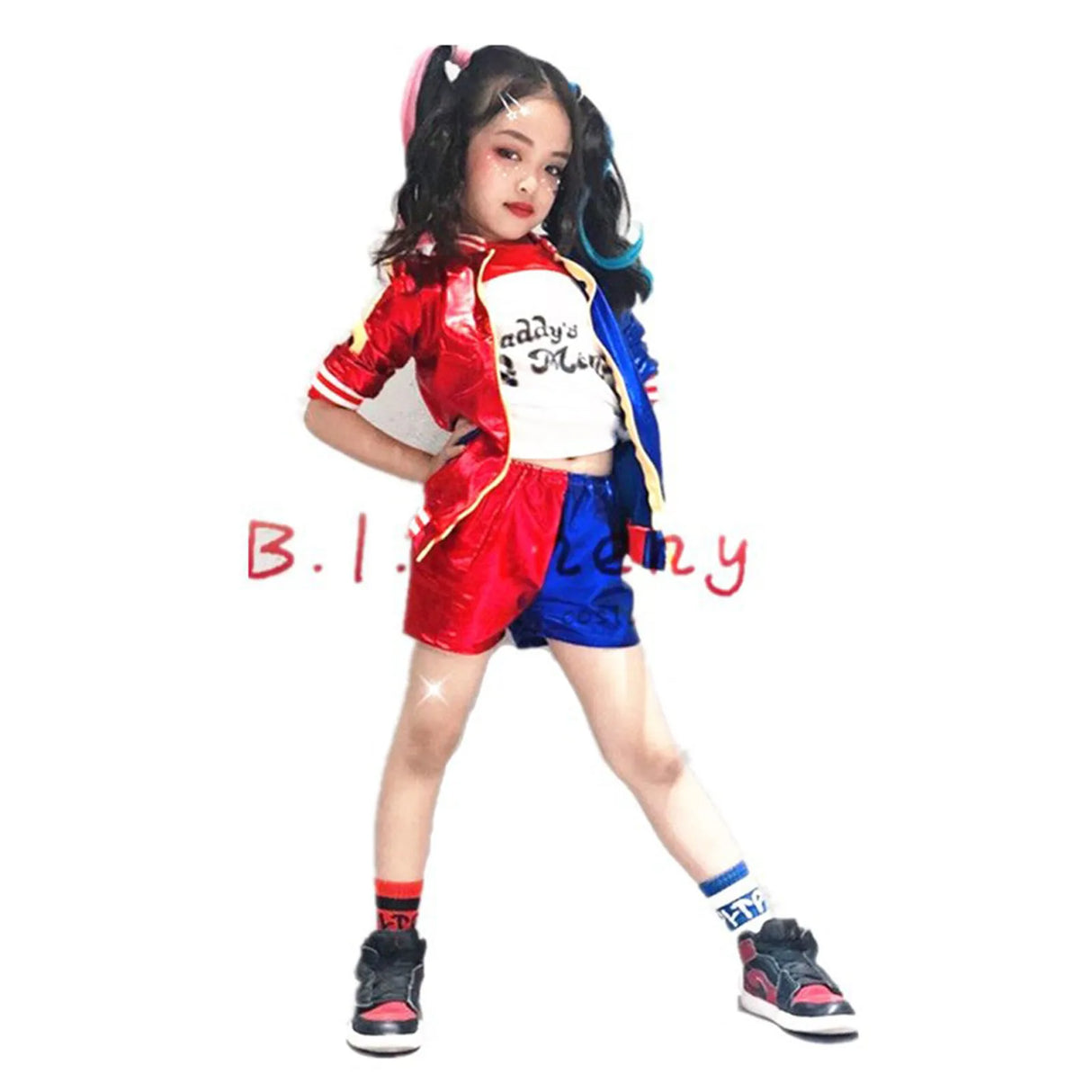 Kids Kawaii Black Cosplay Dress