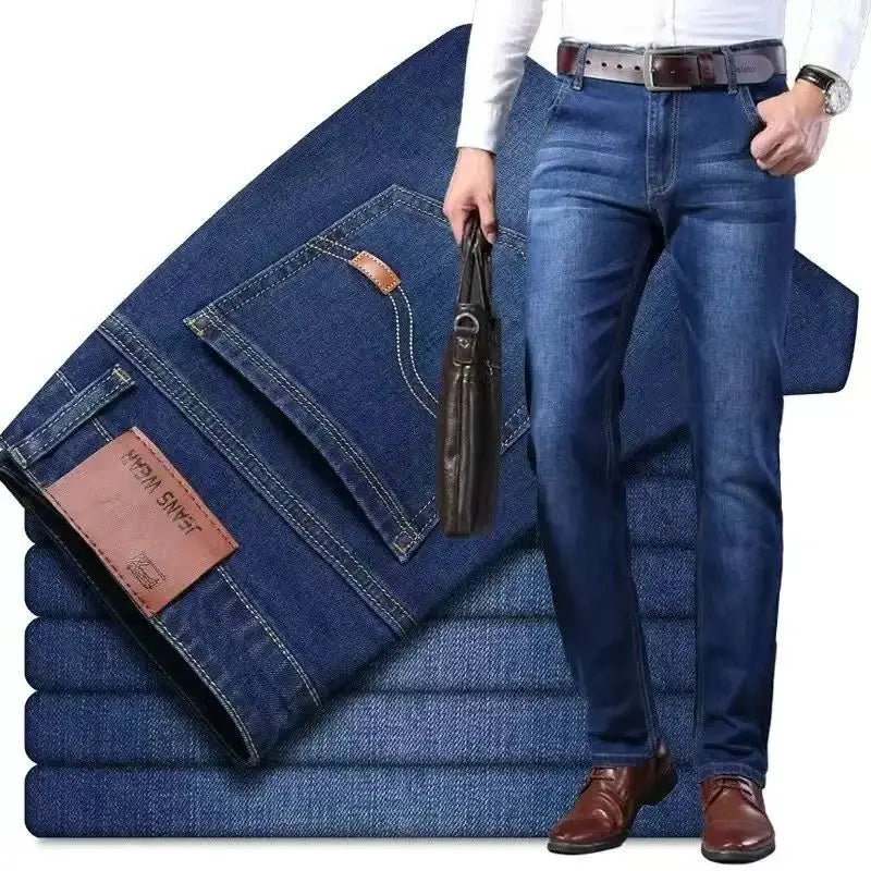 Men’s Classic Black Biker Jeans