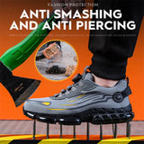 Men Rotating Button Safety Sneakers