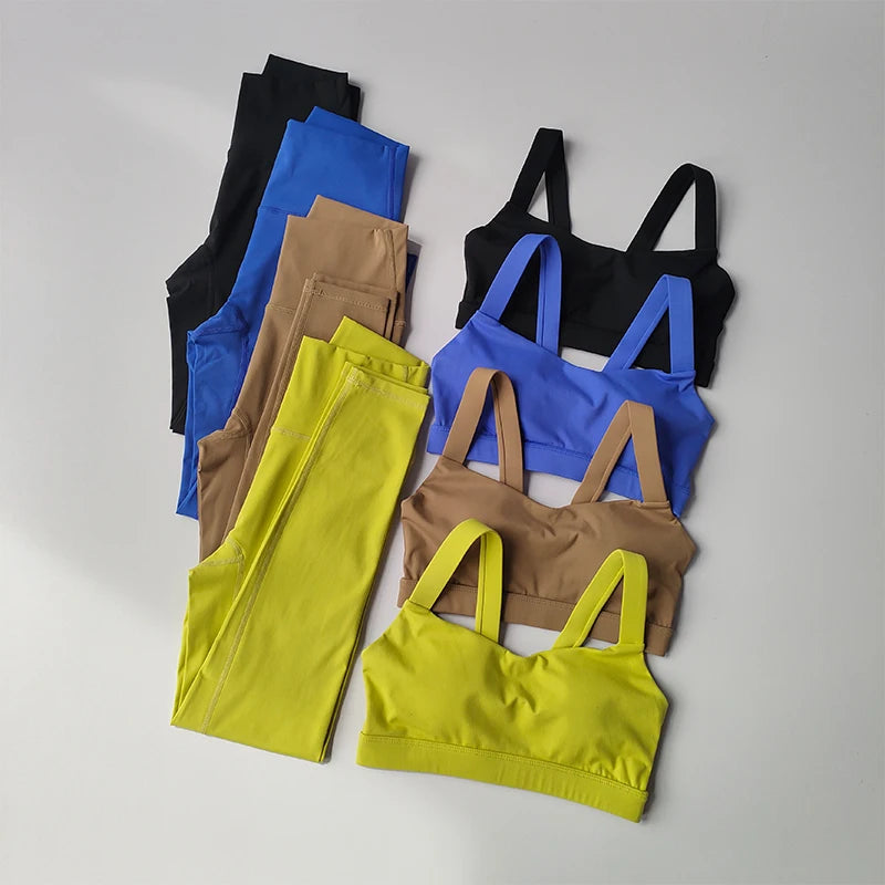 Women Sports Bra & Leggings Set