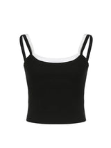 Patchwork Vintage Sleeveless Crop Top