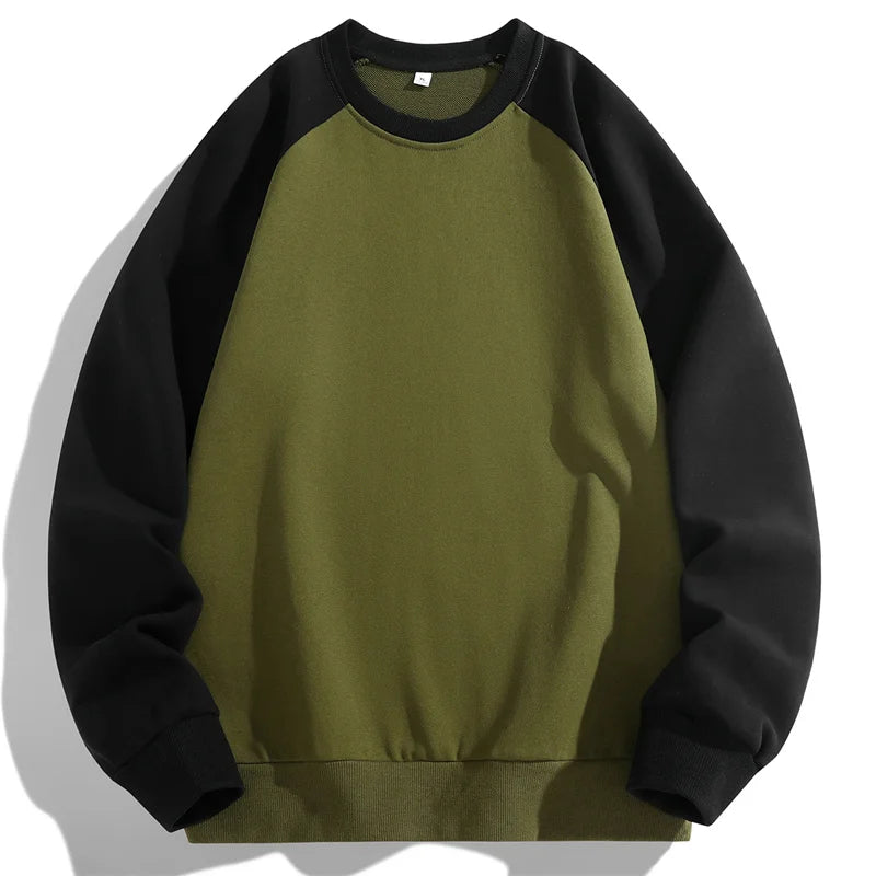 Men Patchwork Oversized Hoodie
